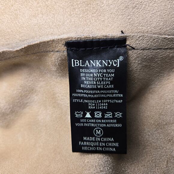 BlankNYC Anthroplogie Renegade Faux Suede Longline Blazer, Size M - Picture 8 of 10